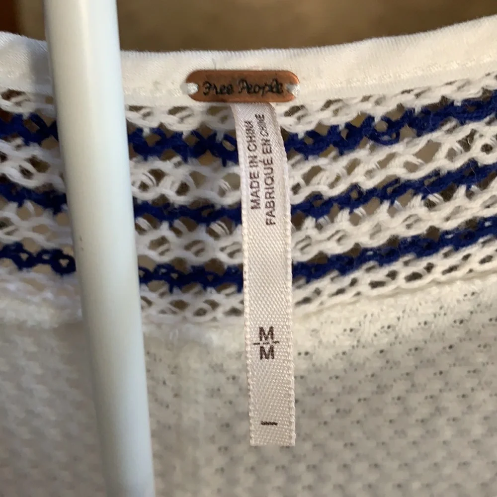 Free‎ people soul mate knit crochet thermal. NWOT. Retail 98 - Picture 4 of 6